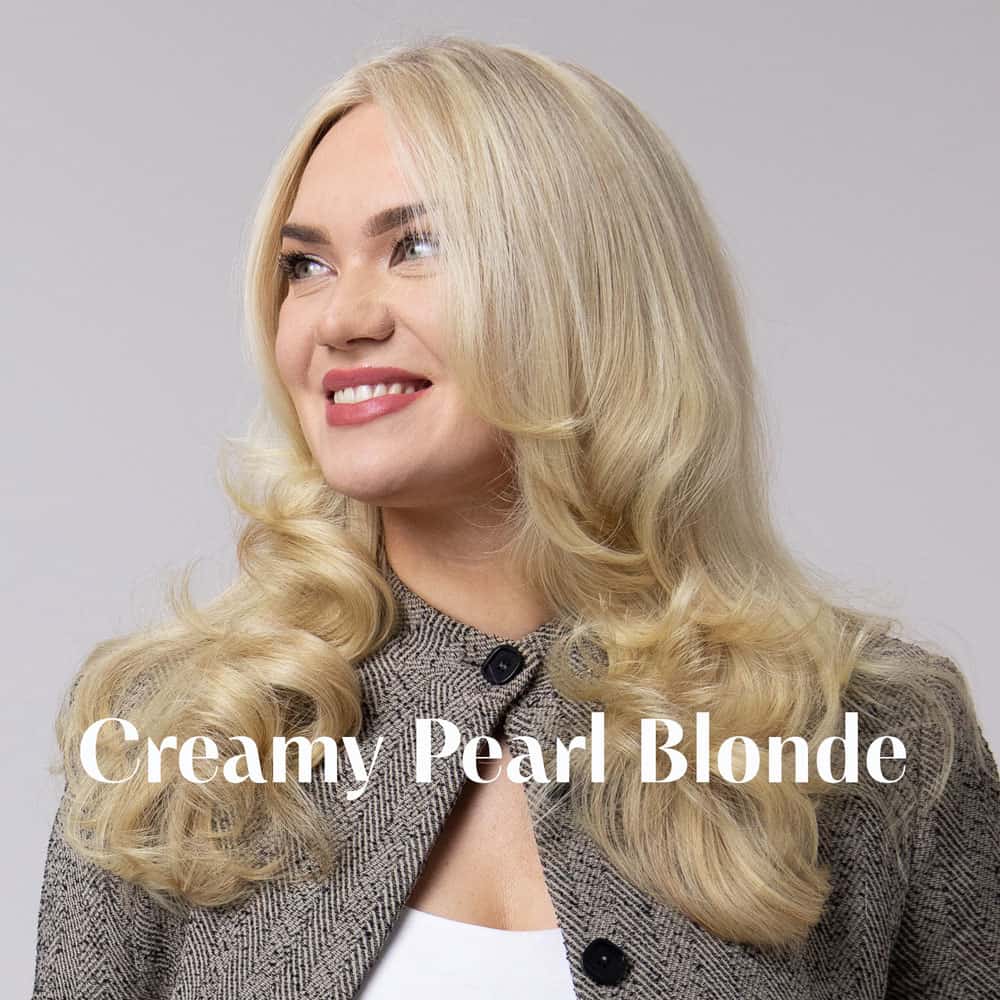 Creamy Pearl Blonde Nikita Hair Trend