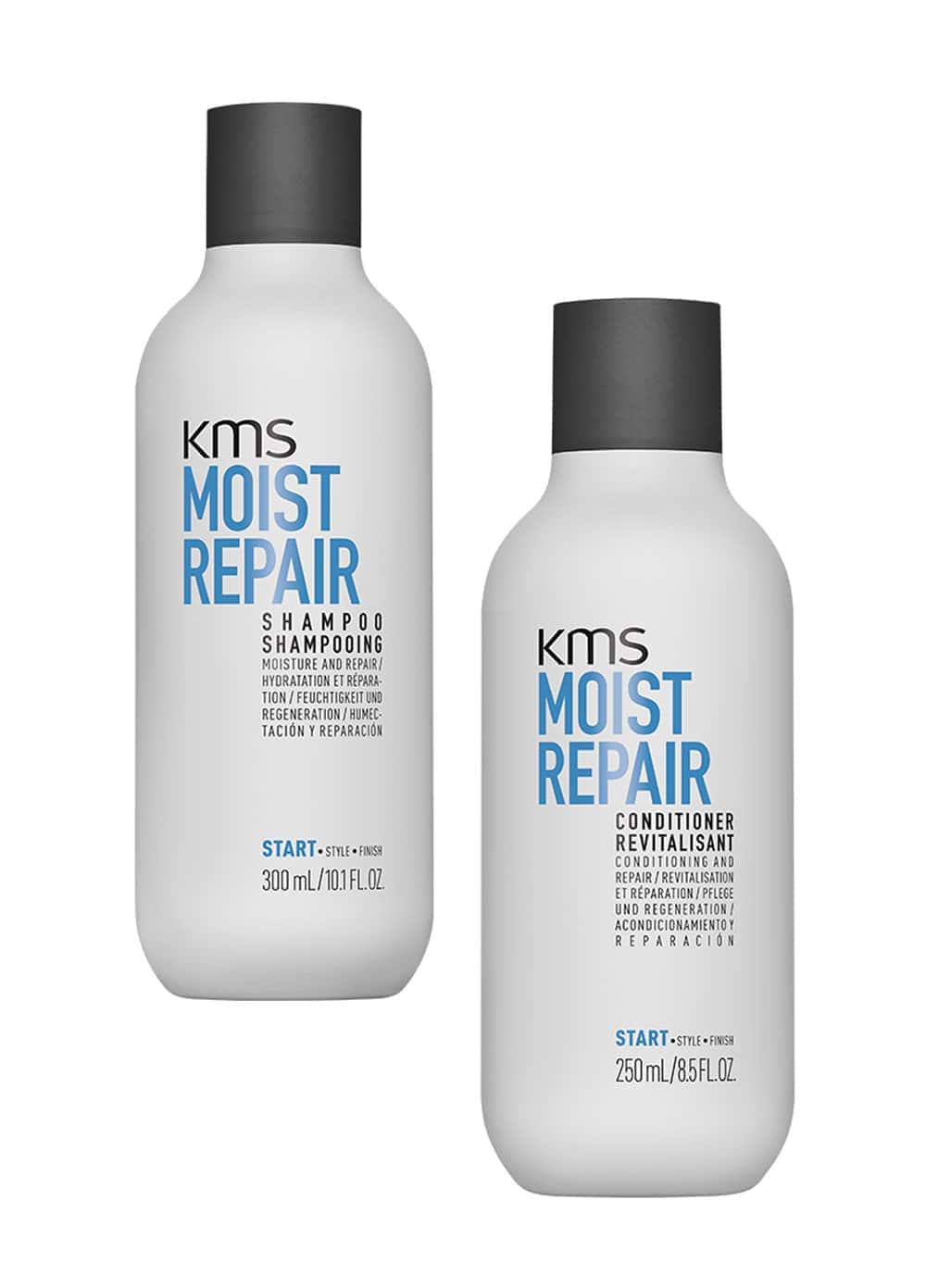 KMS Moist Repair shampoo og balsam for tørt og slitt hår